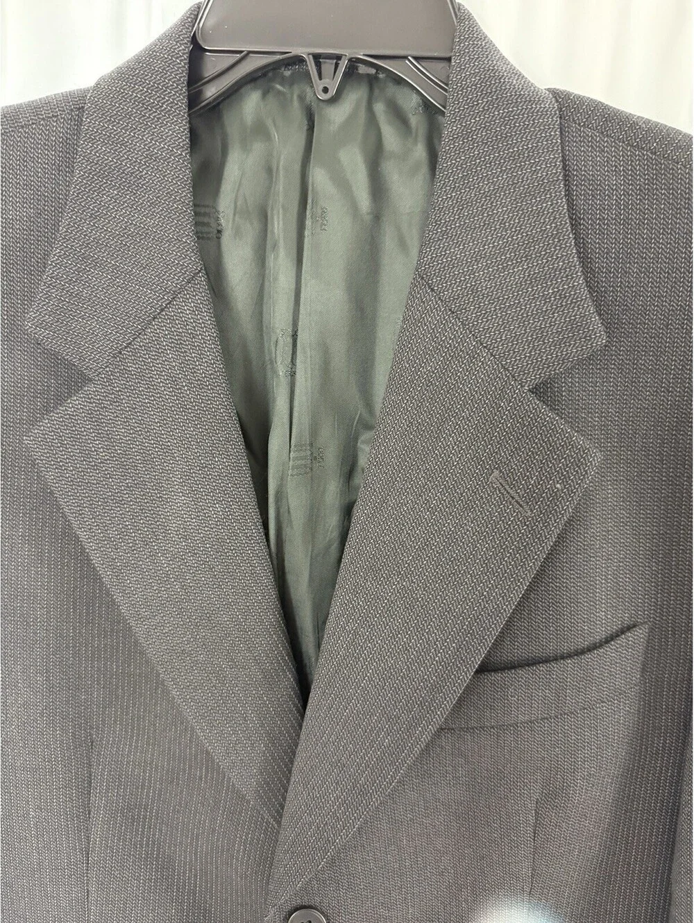 Studio 0001 Ferre Italy Sport Coat Men Charcoal Gray Wool Saks 5th Ave 40-42R